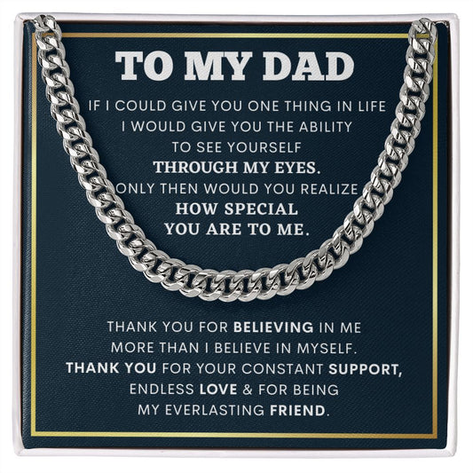 To My Dad - Special - Cuban Link Chain