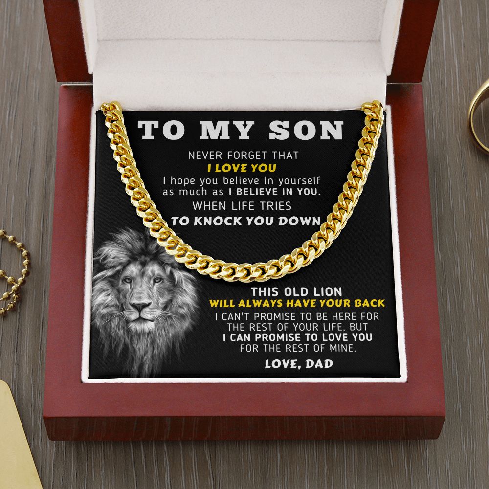 [ALMOST SOLD OUT] To My Son - I Believe In You - Cuban Link Chain