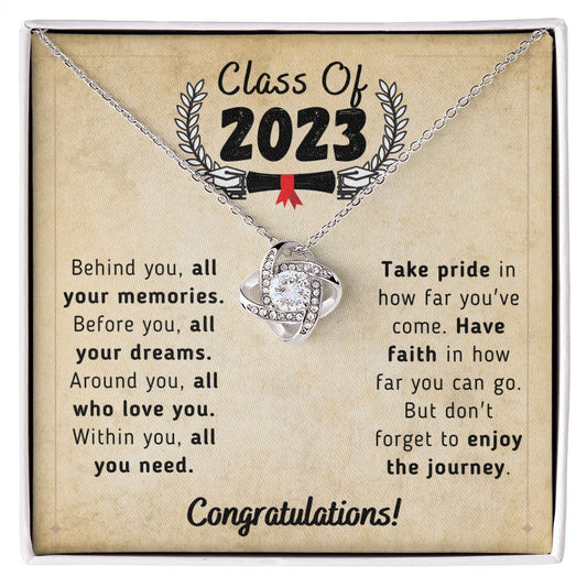 Graduation Class Of 2023 - Love Knot Necklace