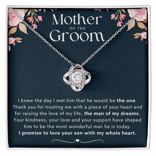 Mother Of The Groom Love Knot Necklace