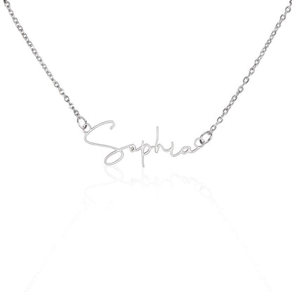 Custom Name Necklace Personalized 18K Gold Plated Customized Jewelry