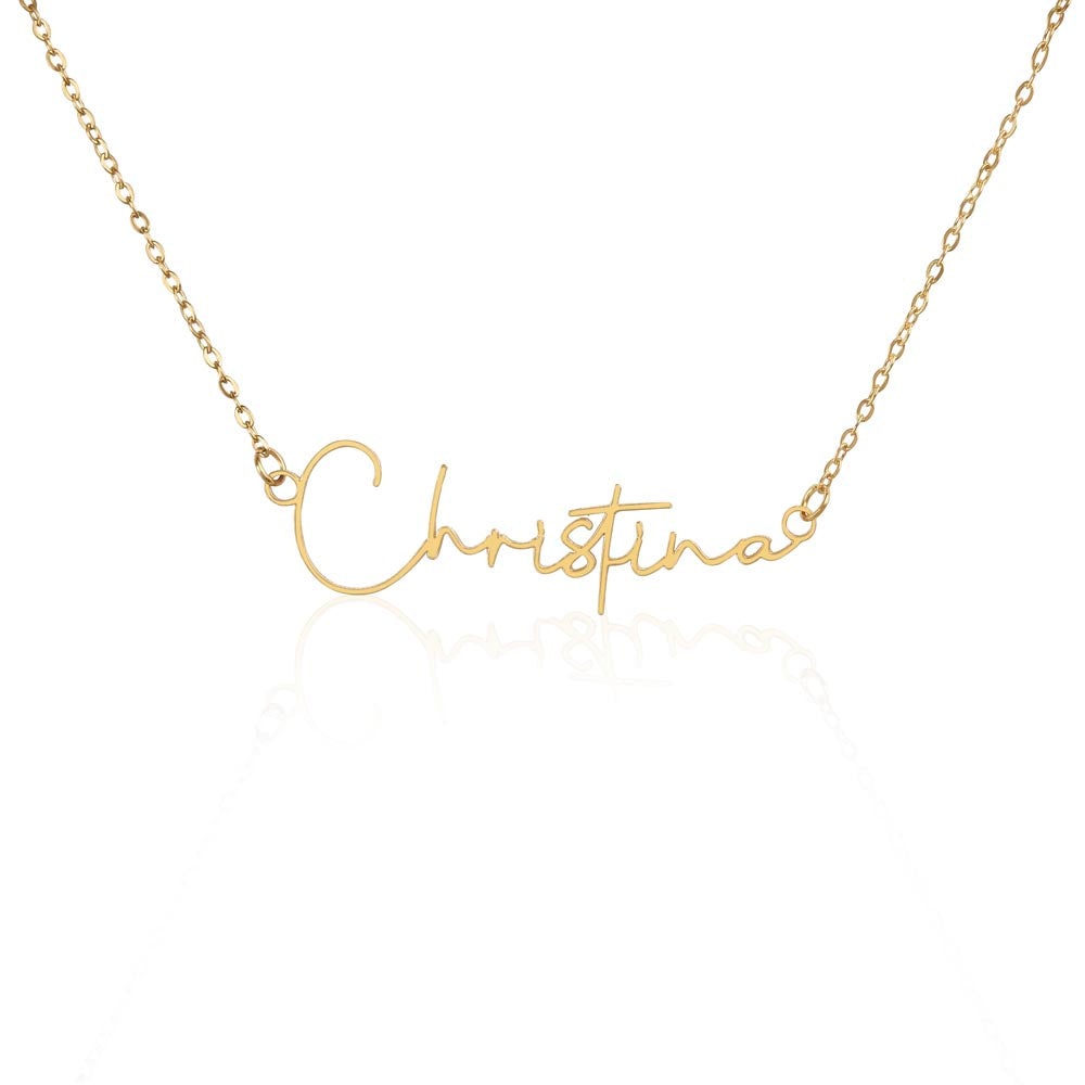 Custom Name Necklace Personalized 18K Gold Plated Customized Jewelry