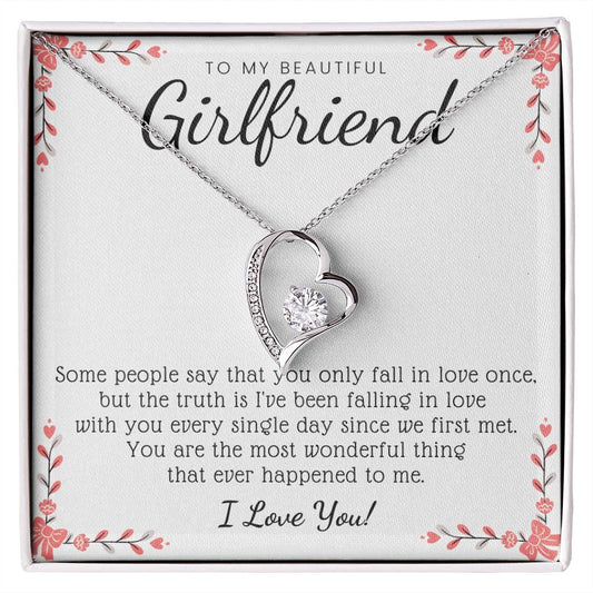 To My Girlfriend - Falling In Love Necklace