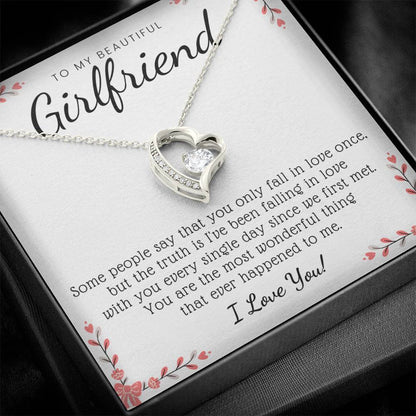 To My Girlfriend - Falling In Love Necklace