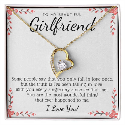 To My Girlfriend - Falling In Love Necklace