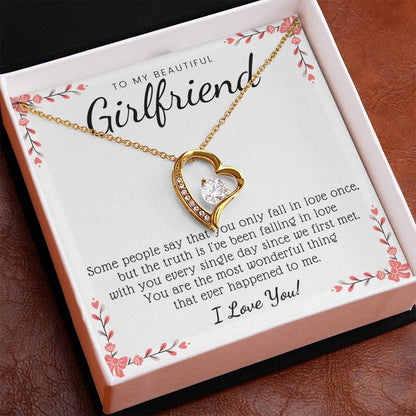 To My Girlfriend - Falling In Love Necklace