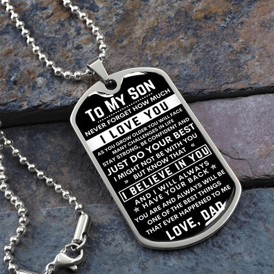 Son - I Believe In You - Dog Tag Necklace
