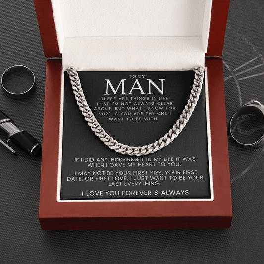 To My Man - Your Last Everything Cuban Link Chain Necklace