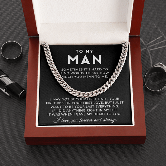 To My Man - You are my Soulmate - Cuban Link Chain